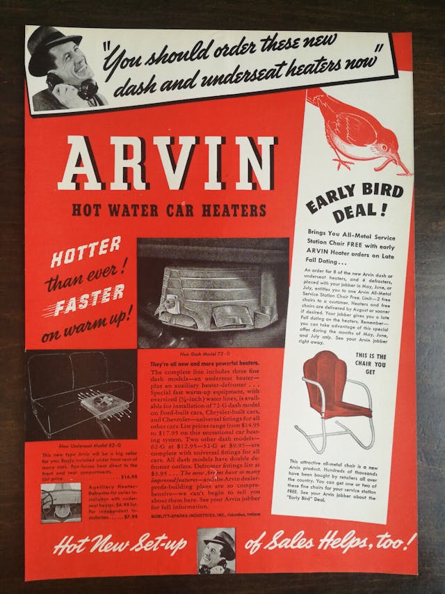 arvin hot water car heaters
