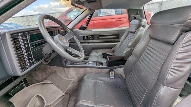 1989 Buick Reatta interior front driver side view