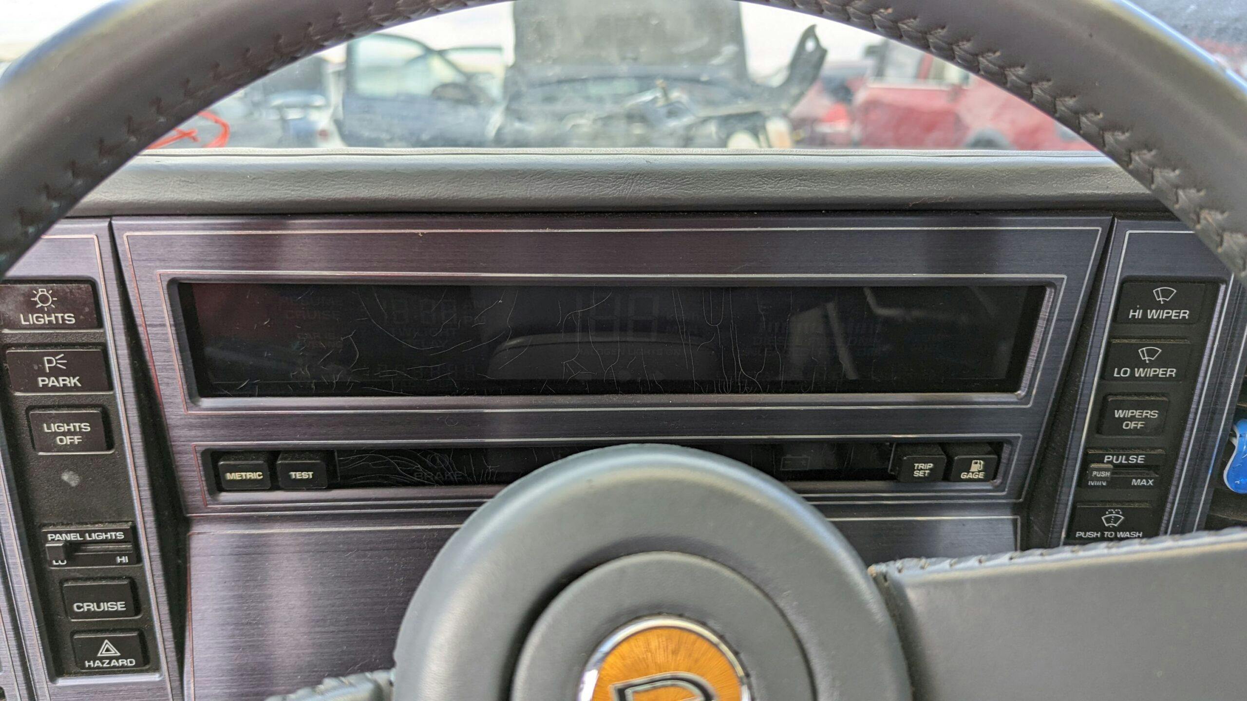 1989 Buick Reatta interior dash