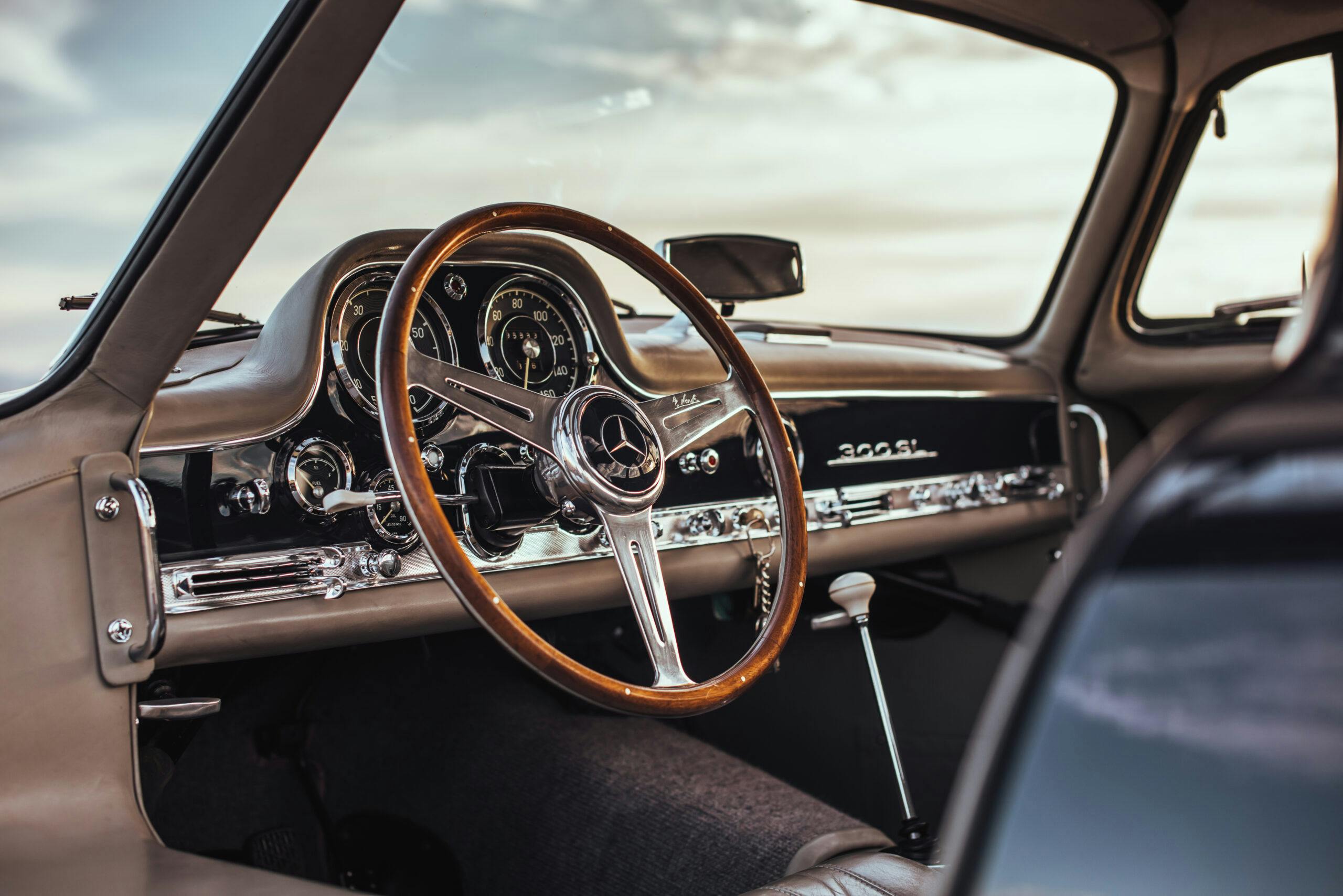1955 Mercedes-Benz 300SL Gullwing interior