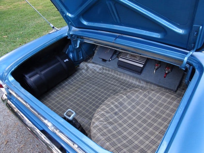 Jimmy Buffet's 1963 Ford Falcon Sprint Convertible interior trunk area