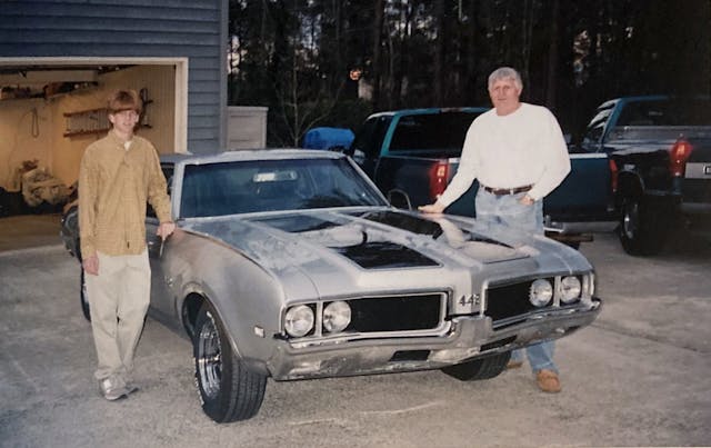 1969 Oldsmobile 442 Johnny Davis and son