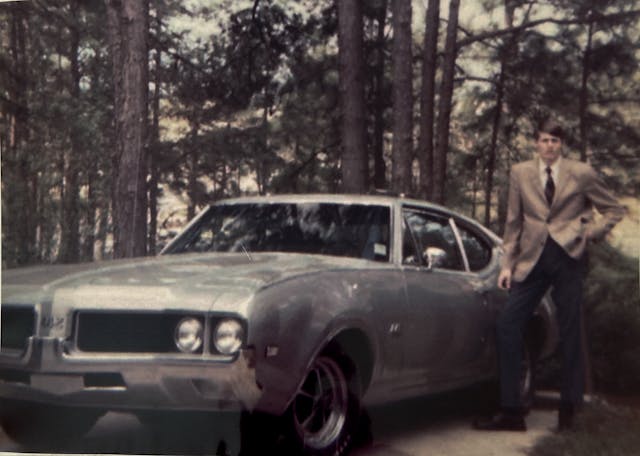 1969 Oldsmobile 442 young Johnny Davis with his new car