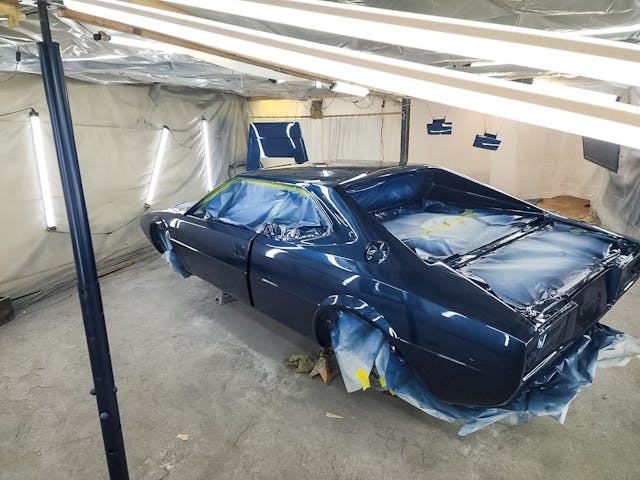 1975 Dino 308 GT4 restoration larry webster project car fresh paint