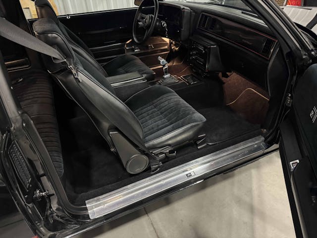 1986 Chevrolet Monte Carlo SS Lingenfelter Auction POTW interior from passenger's door