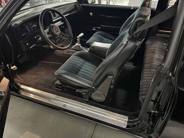 1986 Chevrolet Monte Carlo SS Lingenfelter Auction POTW interior from driver's door