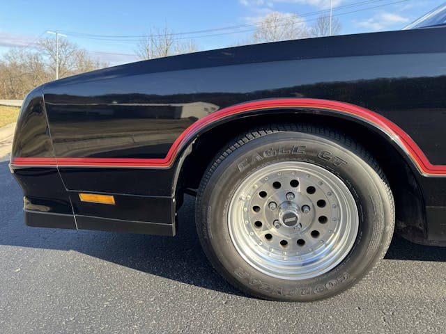 1986 Chevrolet Monte Carlo SS Lingenfelter Auction POTW exterior front wheel and fender detail