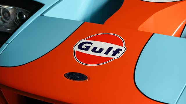 gulf livery 2006 ford gt heritage nose