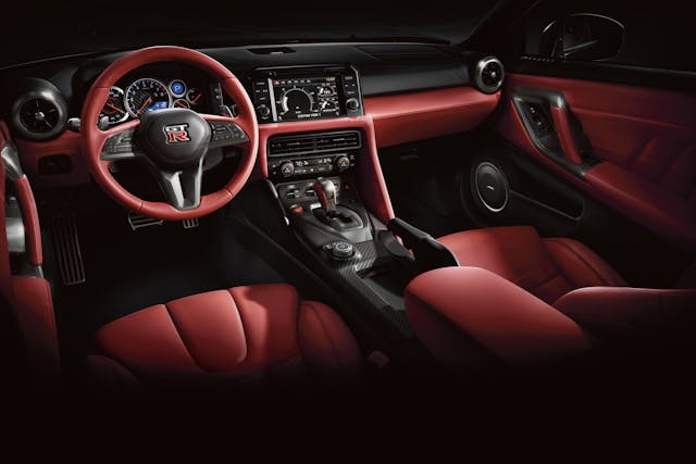 2023 Nissan GT-R interior red