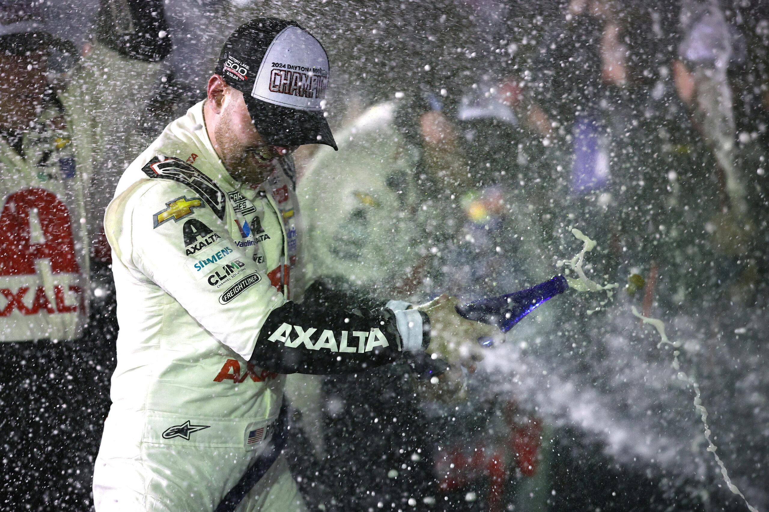 2024 NASCAR Cup Series Daytona 500 winner champagne