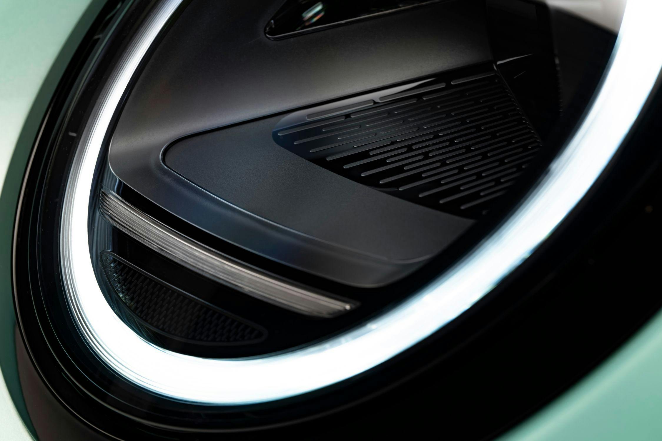 2025 Mini Cooper S exterior headlight detail close-up