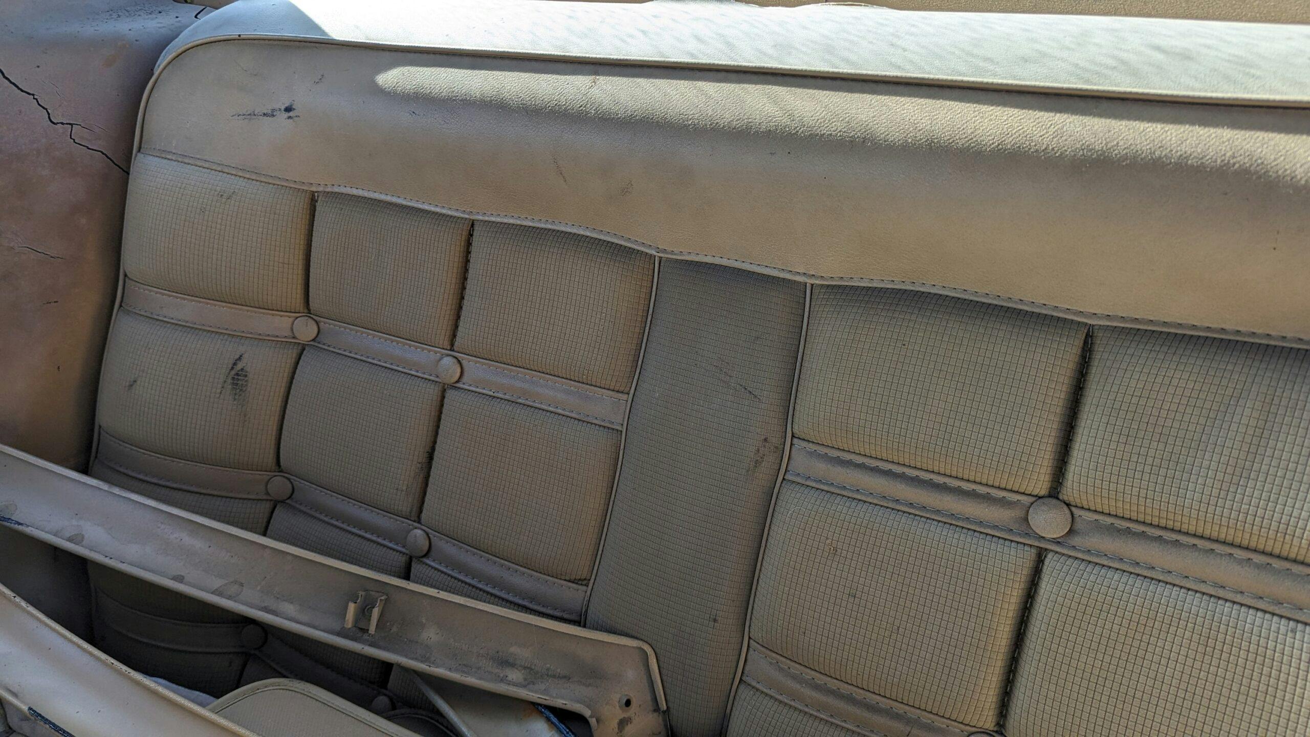 1974 Ford Mustang II Ghia Hardtop interior rear seat