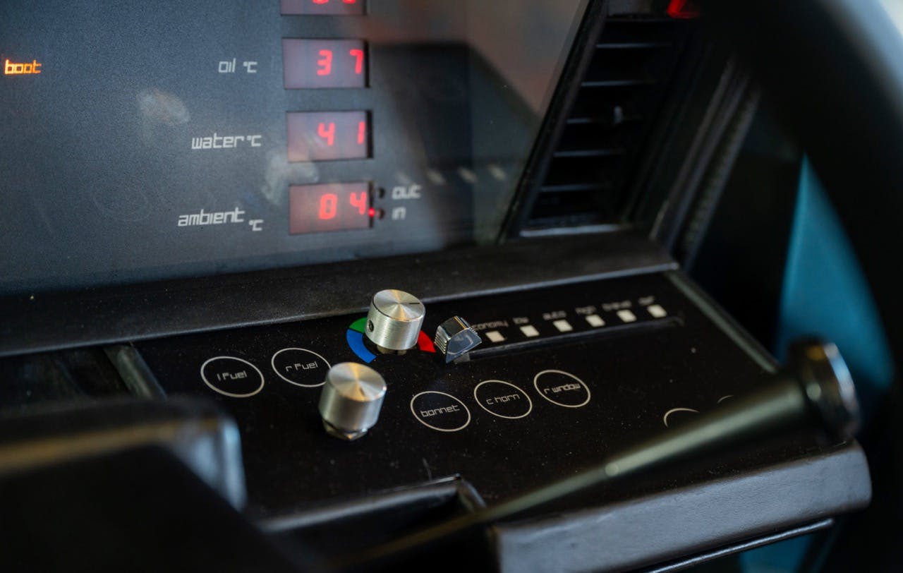 Aston Martin Lagonda interior buttons switches detail
