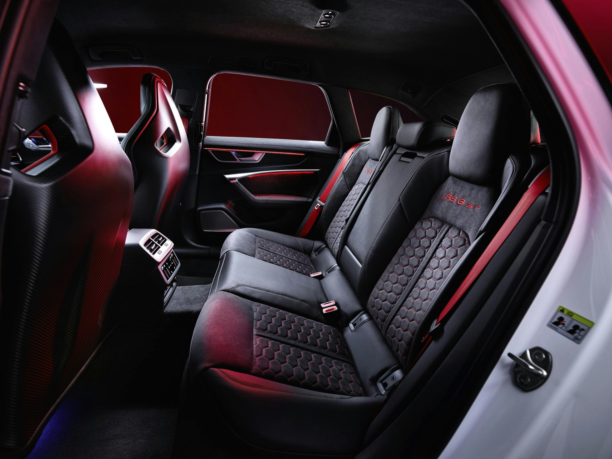 Audi RS 6 Avant GT studio interior rear seats