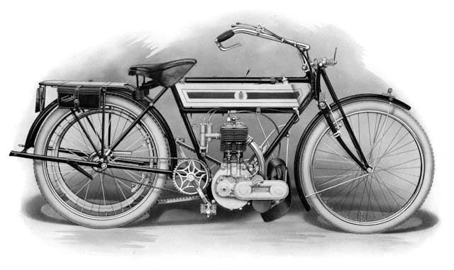early Triumph motorcycle, 1911-1912