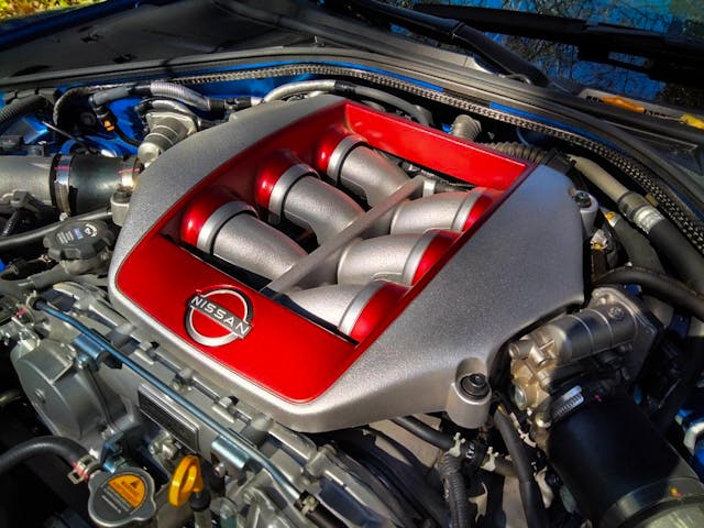2023 Nissan GT-R engine bay