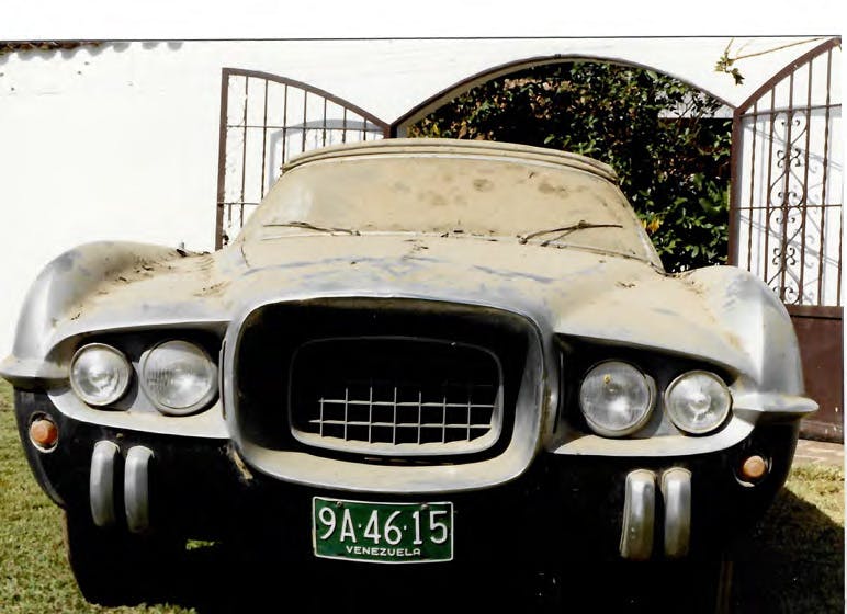 1954 Dodge Firearrow IV by Carrozzeria Ghia barn find condition dirt Caracas Venezuela