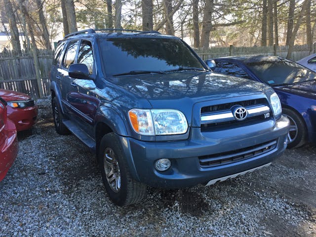 toyota sequoia front three quarter