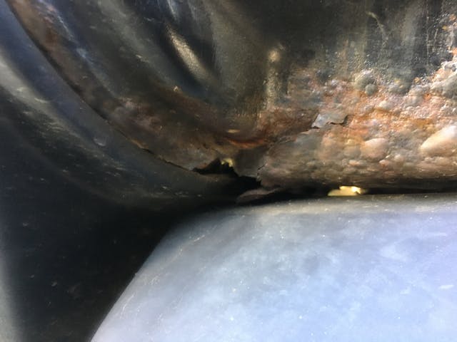 nissan armada rust hole