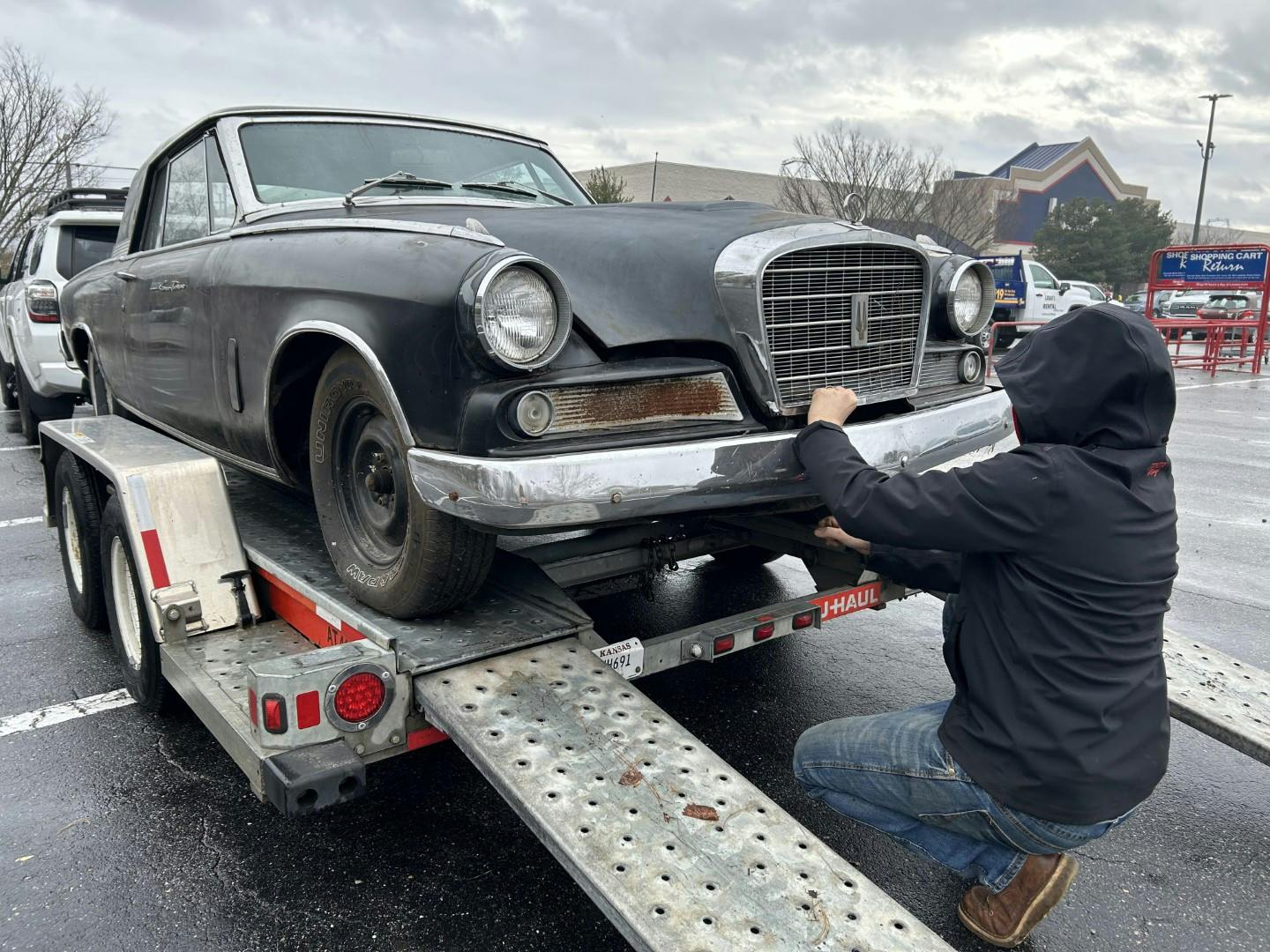 checking hood latch pins