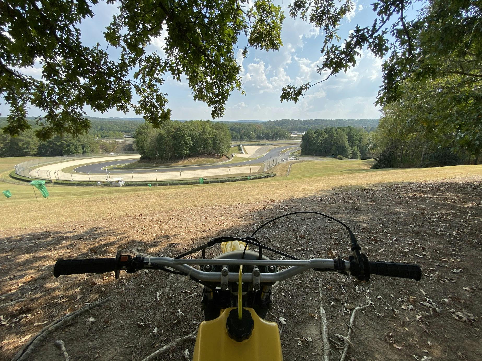 YZ overlooking turn 2 at Barber