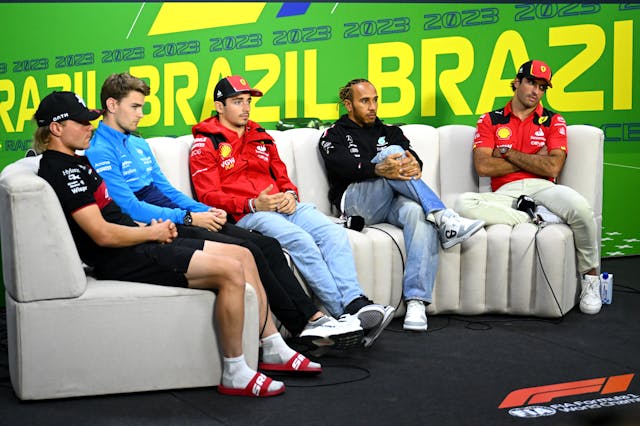 F1 Grand Prix of Brazil hamilton leclerc sainz