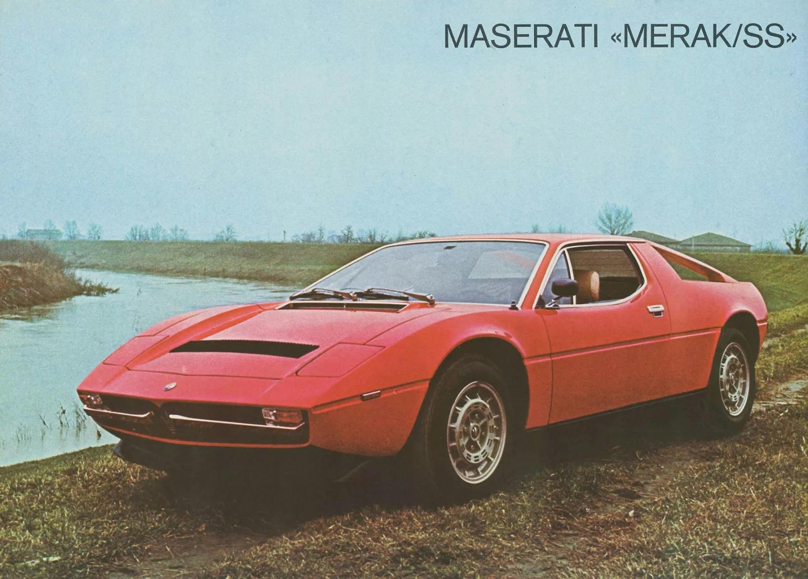 Maserati Merak SS red front three quarter