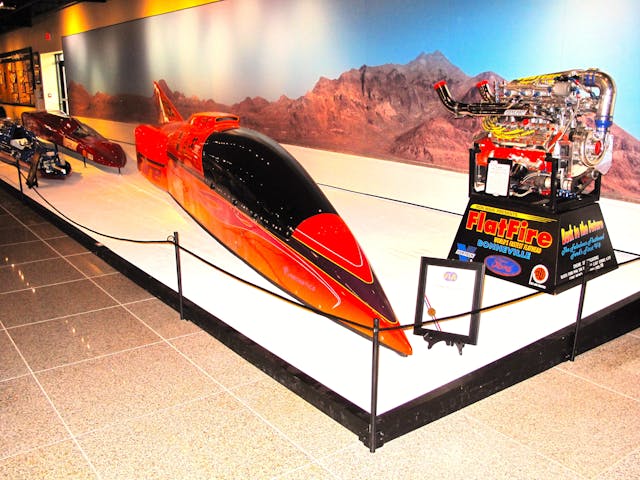 Museum of American Speed FlatFire land speed racing needle car