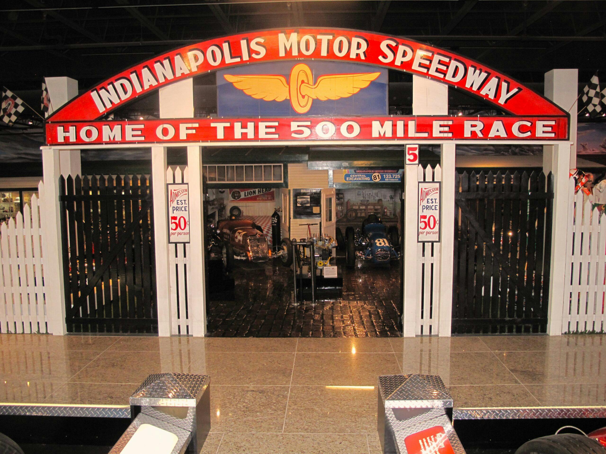 Museum of American Speed IMS entrance display