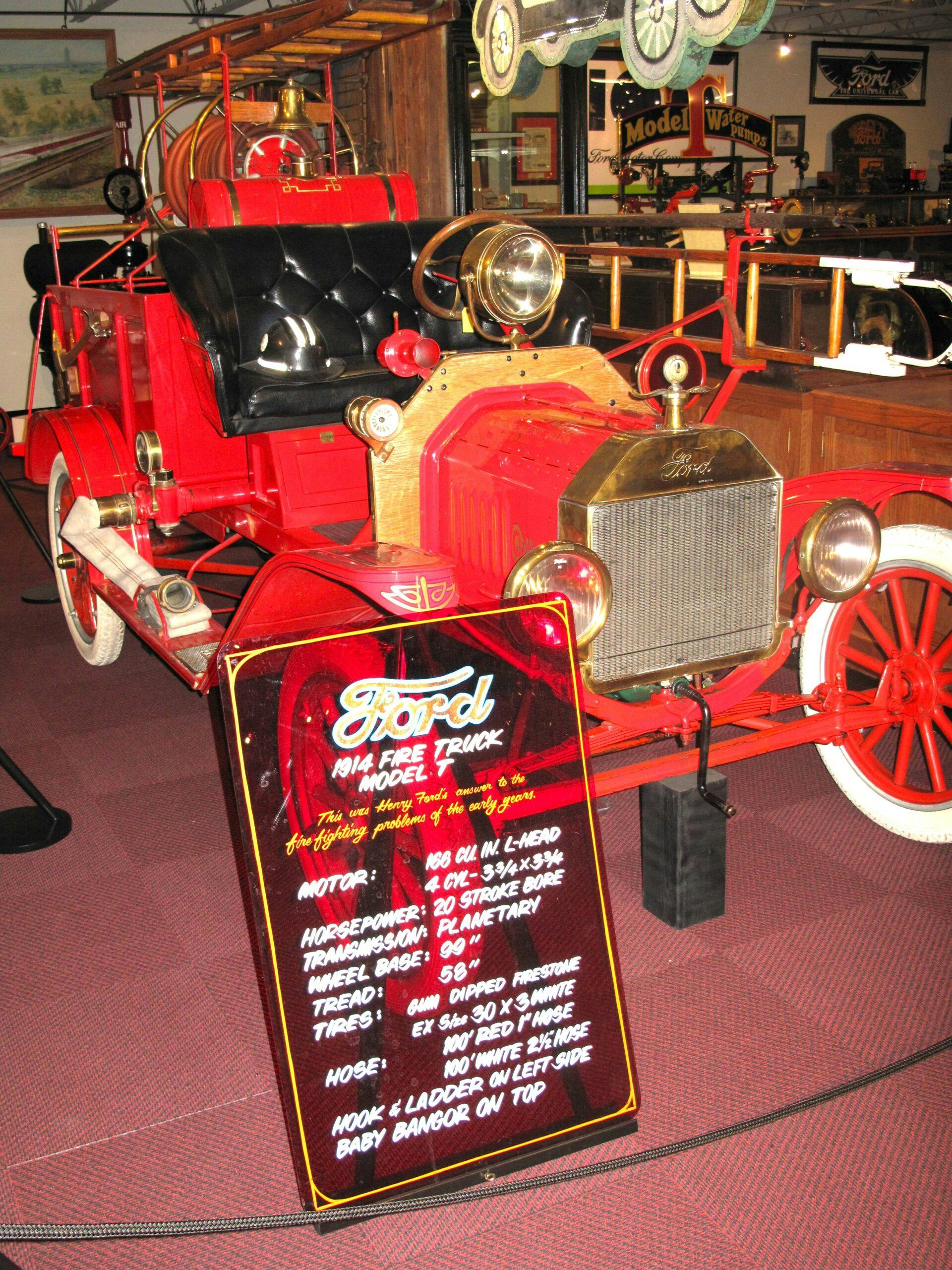 Museum of American Speed 1914 Ford Fire Truck Model T
