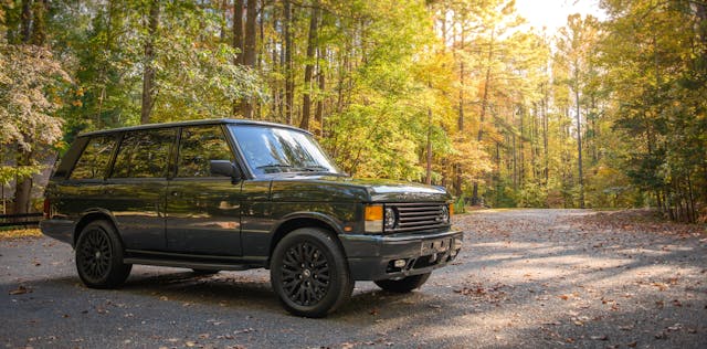 ECD Custom Range Rover front three quarter fall colors