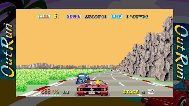 OutRun by Sega video game race action gameplay