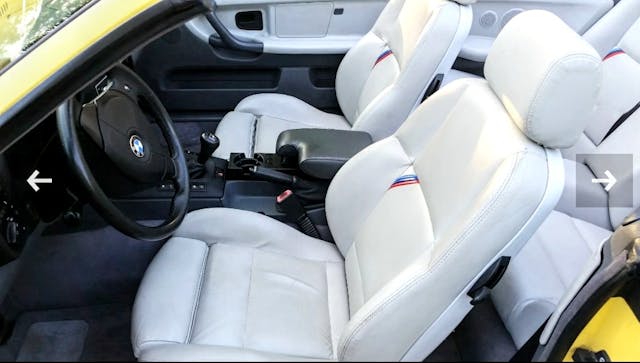 1995 E36 BMW M3 dove grey leather interior