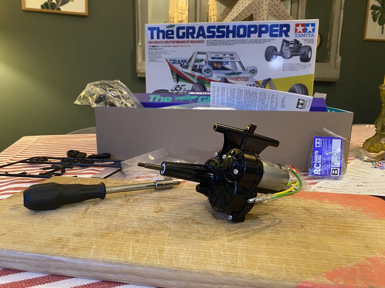 Tamiya Grasshopper Model RC car motor