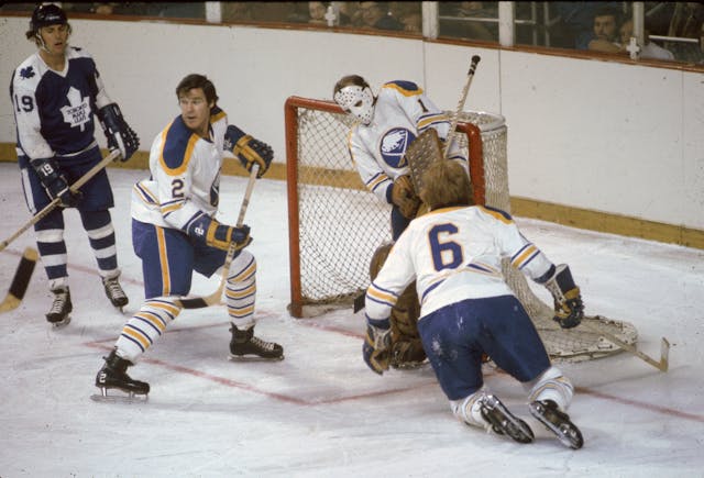 Tim Horton Sabres Defend Their Net Against The Leafs