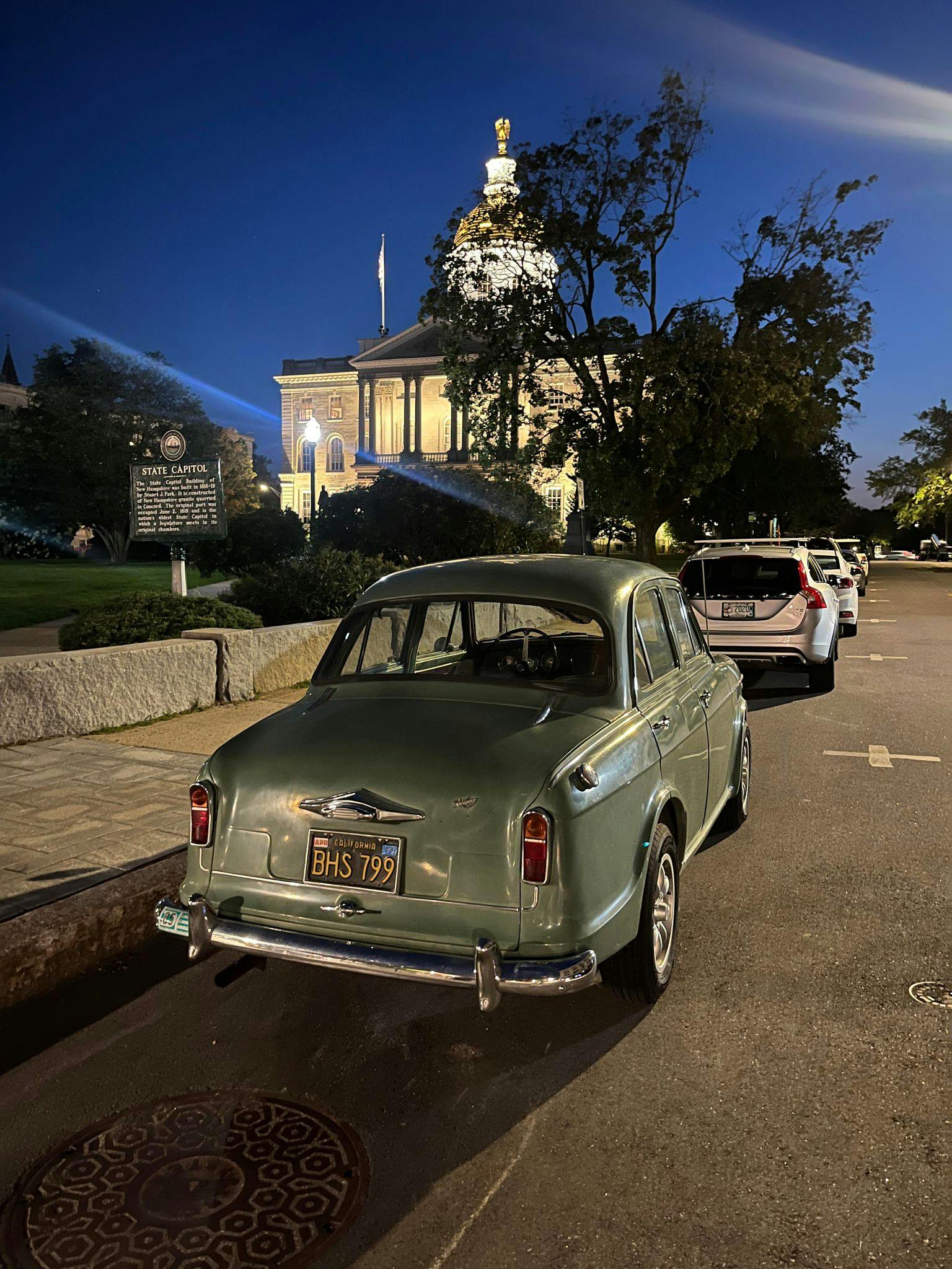 Lemons Rally series Riley vertical NH Statehouse Concord