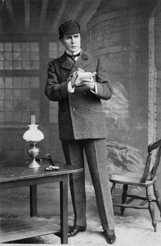 Sherlock Holmes Actor William Gillette portrait