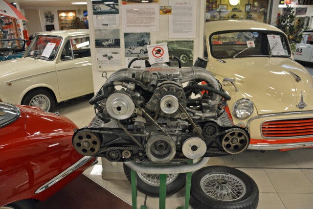 Malta Museum Alfa Romeo Alfasud engine display