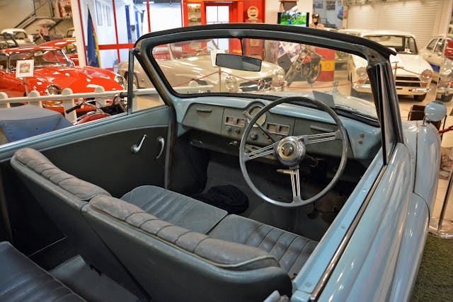 Malta Museum Austin Healey A40 Somerset Drophead Coupe interior
