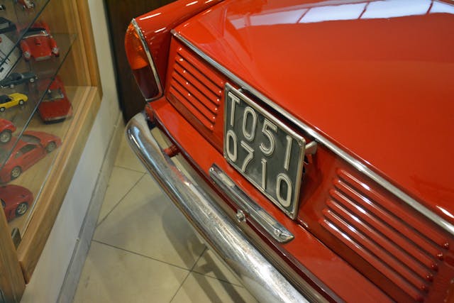 Malta Museum Fiat 600D Vignale rear closeup