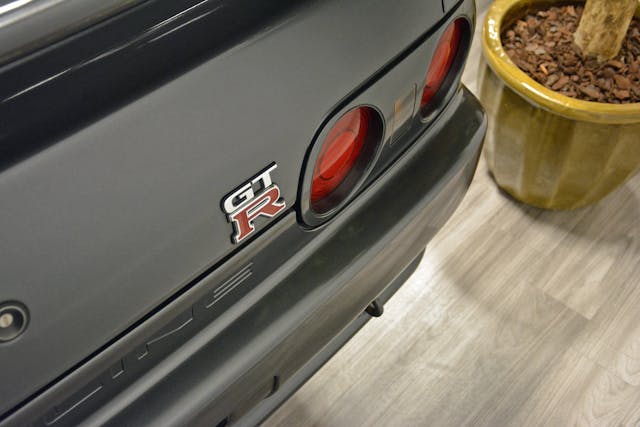 Malta Museum Nissan GT-R rear badge closeup