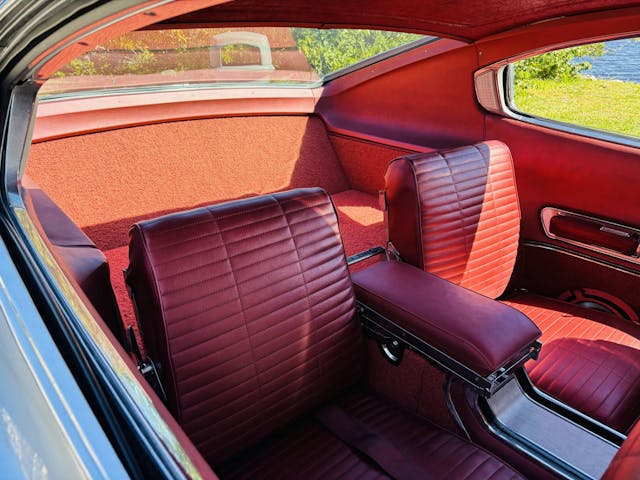 1966 Dodge Charger 383 interior rear