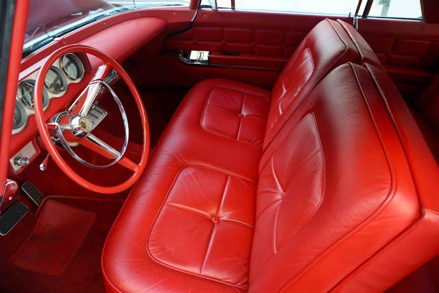 1956 Continental Mark II interior front seat dash