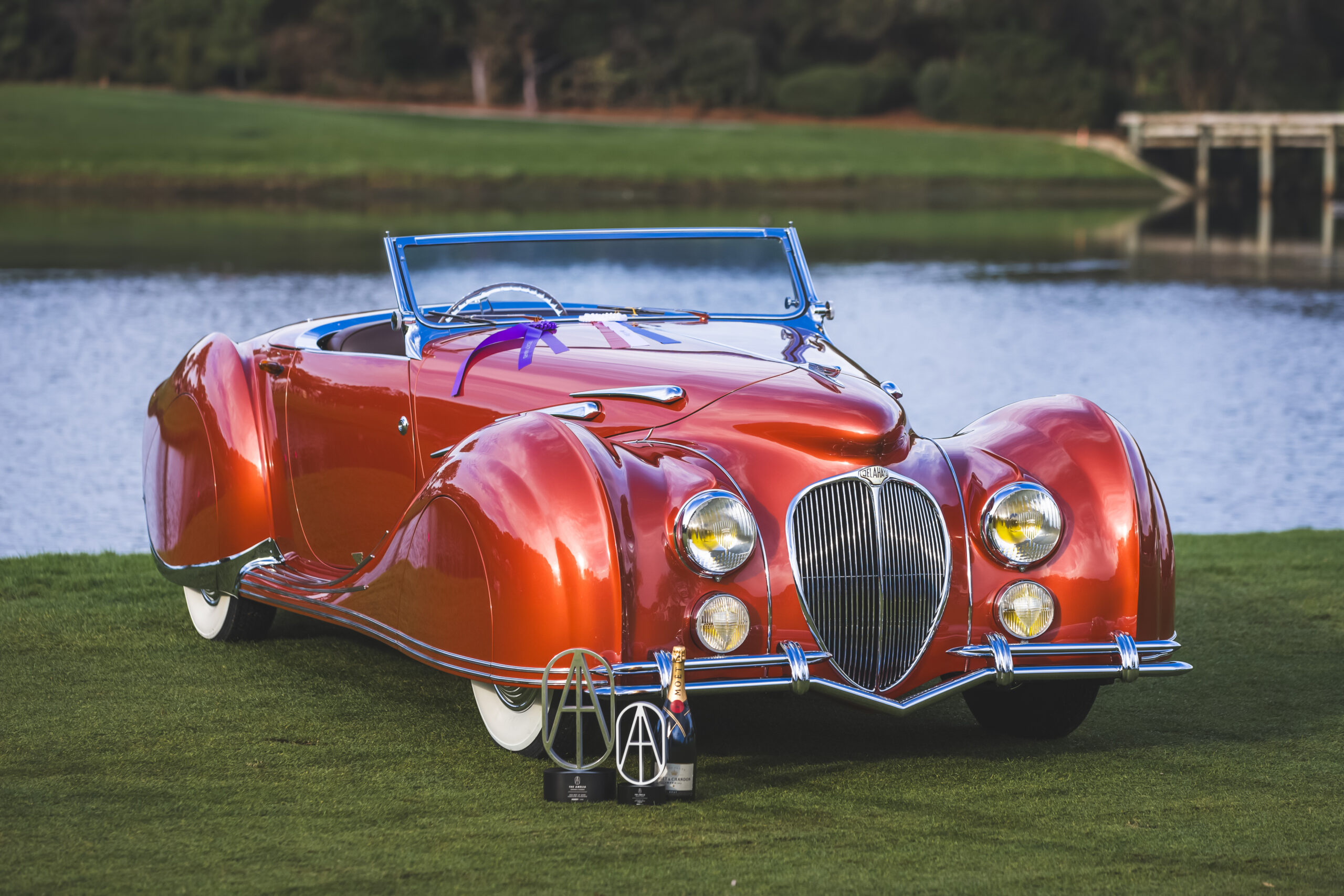 De marchi★デマルキ クラシックポロ size:S フェルチェ 1947 Delahaye 135 MS Figoni et Falaschi Narval Cabriolet Wins Best