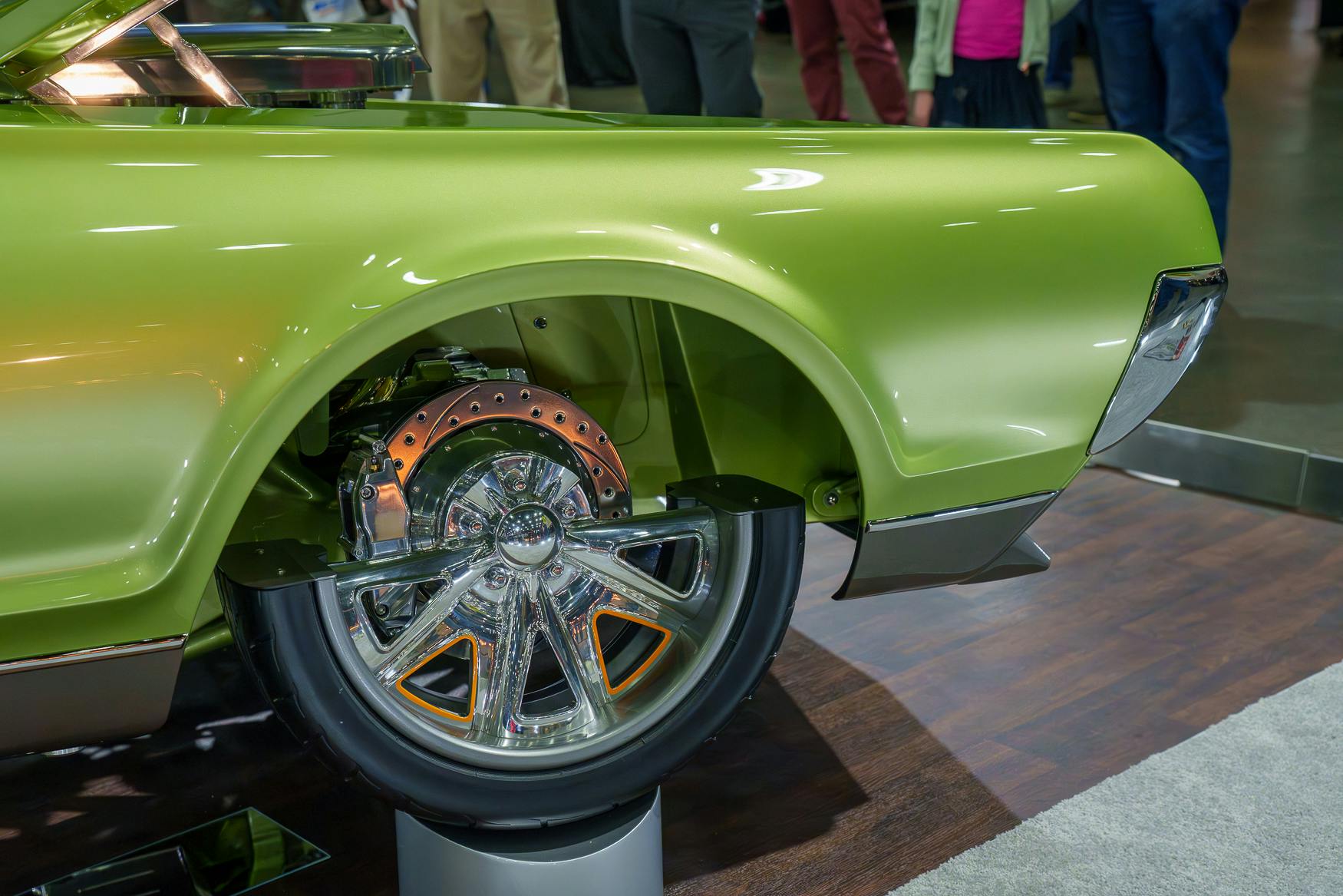 1968 Mercury Cougar Predator wheel tire brake closeup