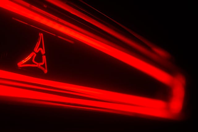 2024 Dodge Charger Daytona Scat Pack red LED light bar detail and logo