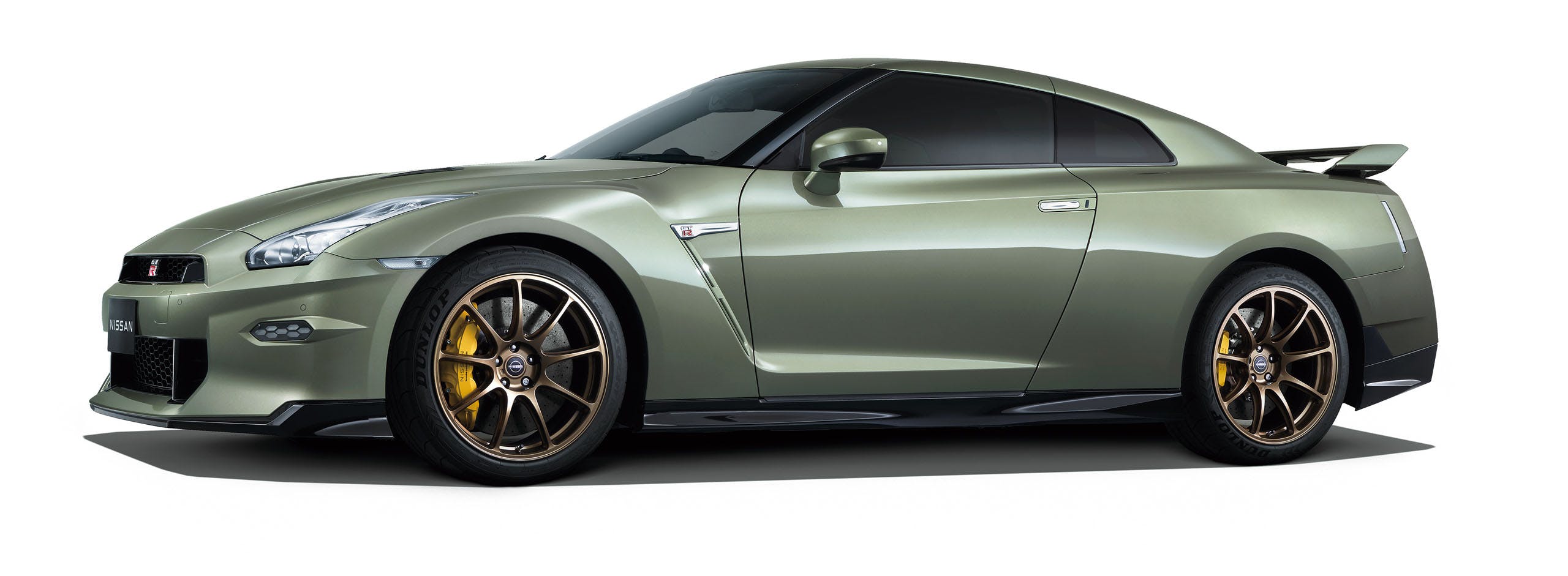2025 Japanese-Market Nissan GT-R exterior side profile Millennium Jade