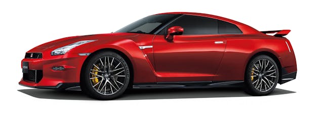 2025 Japanese-Market Nissan GT-R exterior side profile red