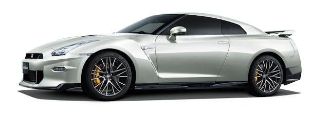 2025 Japanese-Market Nissan GT-R exterior side profile pearl white