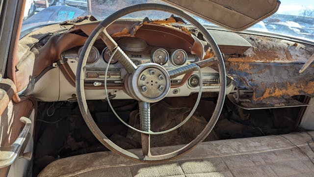 Edsel Citation interior steering wheel